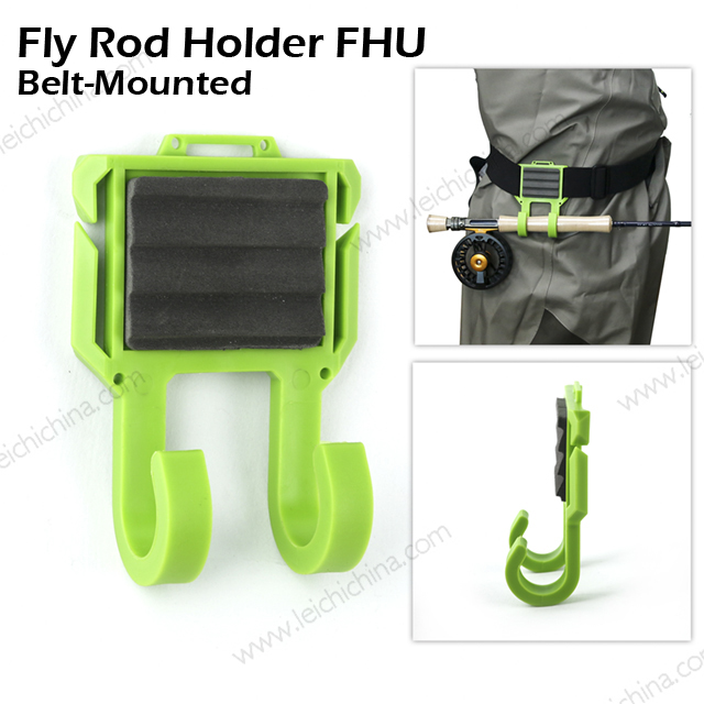 Belt Mounted Fly Rod Holder