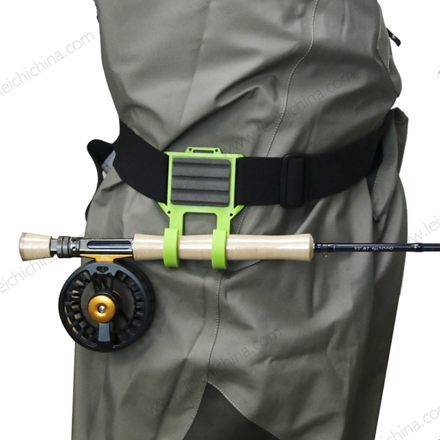 Belt Mounted Fly Rod Holder