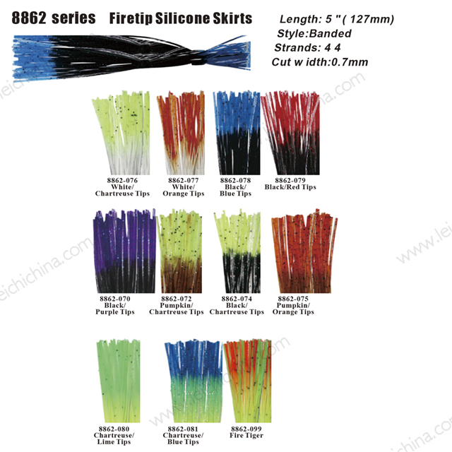 8862 Firetip Silicone Skirt