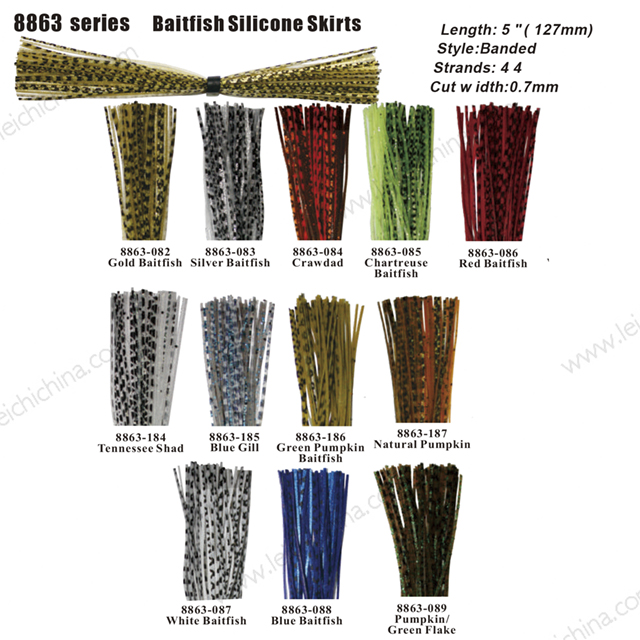 8863 Baitfish Silicone Skirt