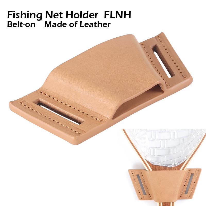 belt mounted fishing net holder