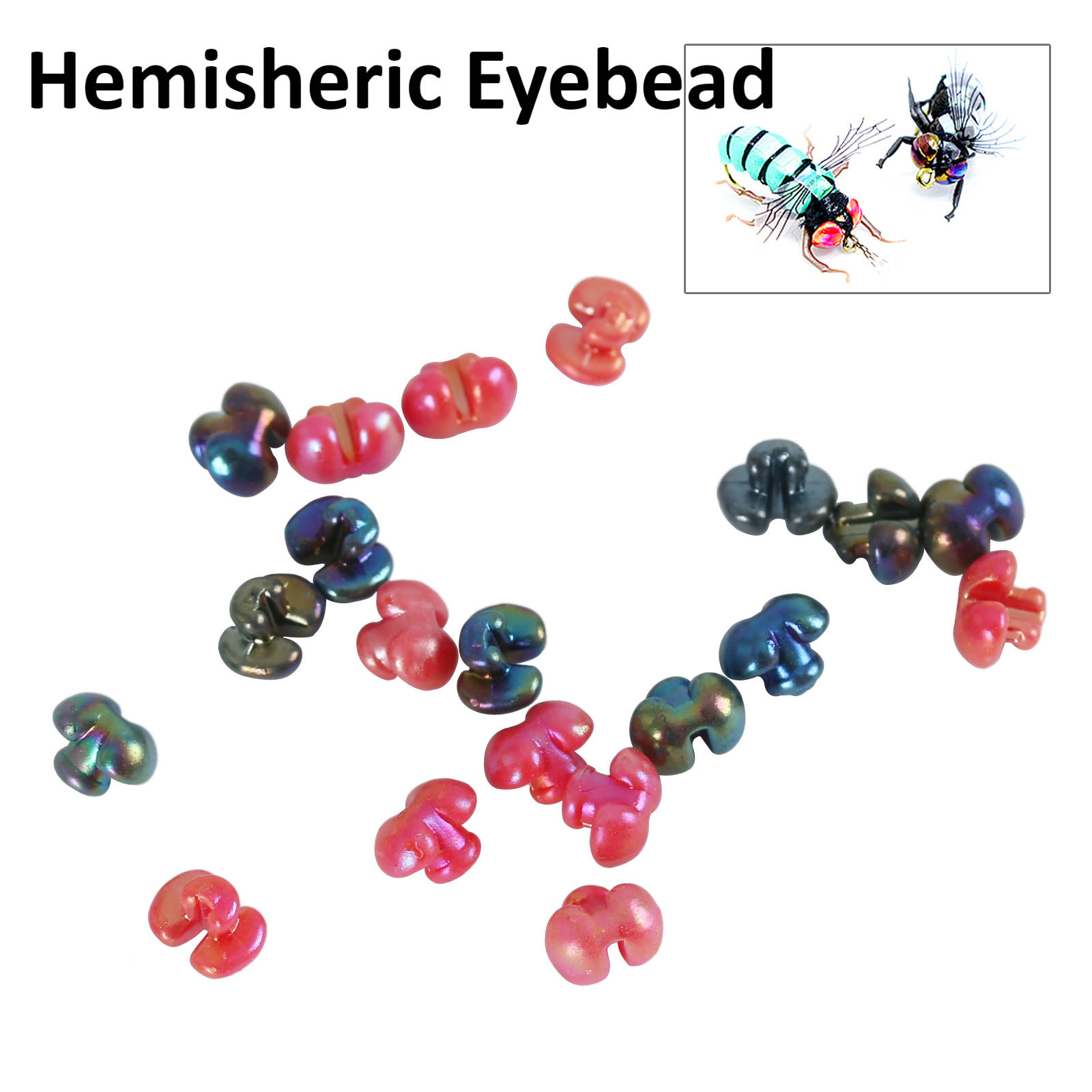 hemisheric eyebead苍蝇蜻蜓眼珠2色可选2个规格可选20颗袋装（大号）