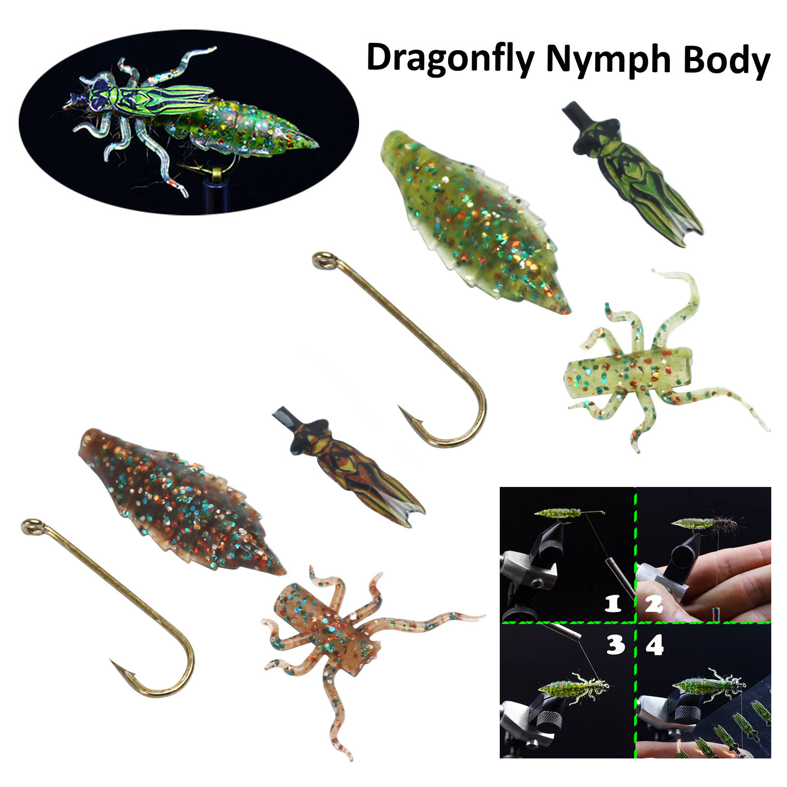 Dragonfly Nymph Body 蜻蜓型塑