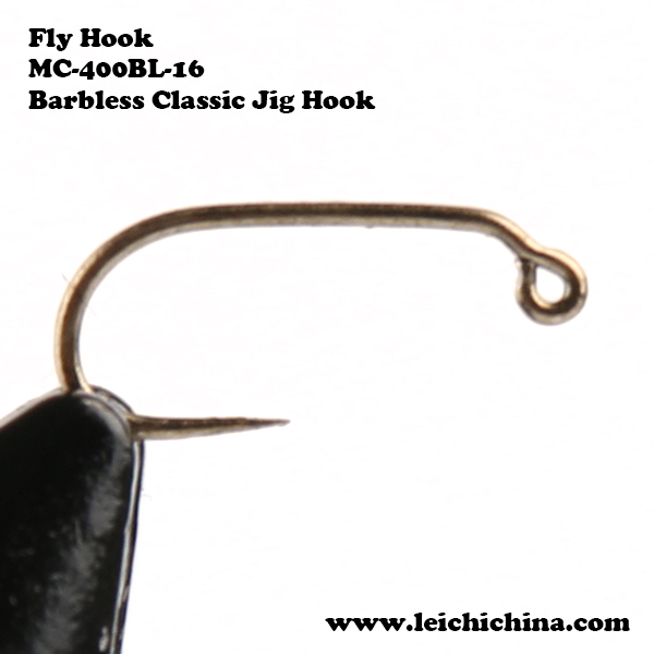 Fly tying hook Barbless Classic Jig Hook MC-400BL - Qingdao Leichi