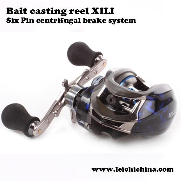 Six Pin centrifugal brake system bait casting reel XILI - Qingdao Leichi  Industrial & Trade Co.,Ltd.