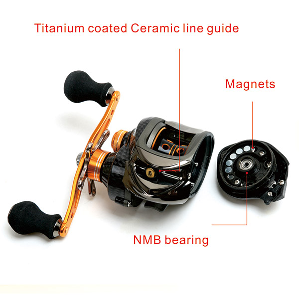 low profile bait casting fishing reel MX200 - Qingdao Leichi