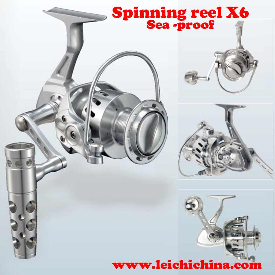 sea proof all CNC cut aluminum spinning reel