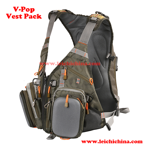fly fishing V-pop vest pack