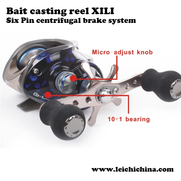 Six Pin centrifugal brake system bait casting reel XILI - Qingdao