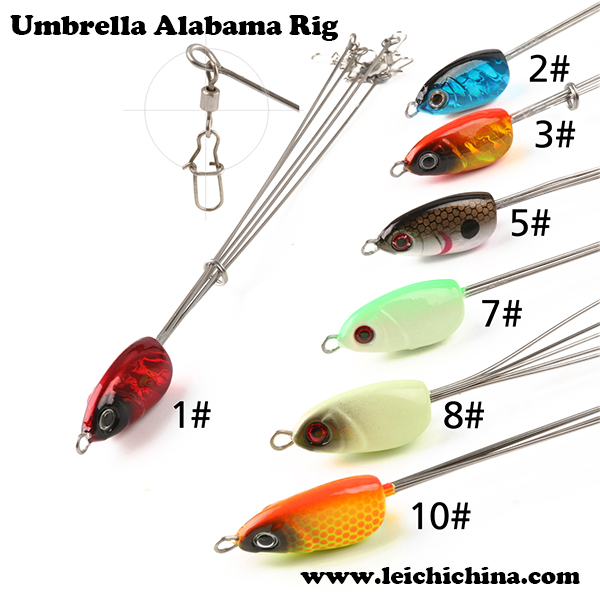 5 arms umbrella alabama rig - Qingdao Leichi Industrial & Trade Co