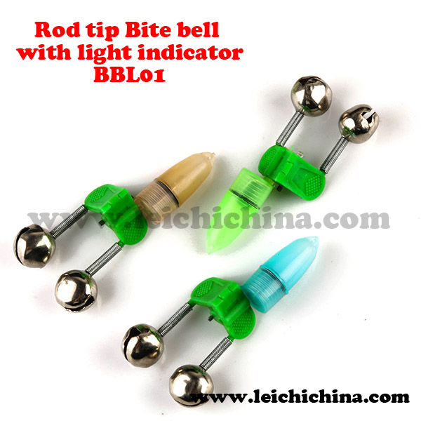 fishing rod bite bell with light indicator BBL01 - Qingdao Leichi  Industrial & Trade Co.,Ltd.