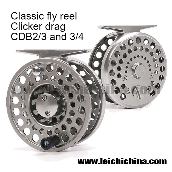Classic CNC clicker drag fly fishing reel CDB